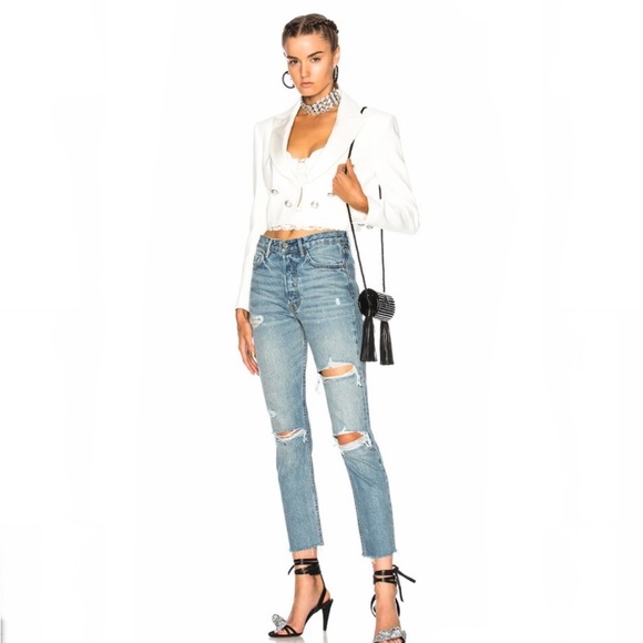 NWT GRLFRND Karolina High Rise Skinny Jeans in A Little More Love 23 - Picture 4 of 15